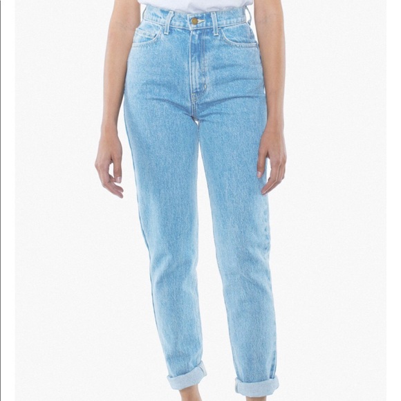 american apparel high waist jeans